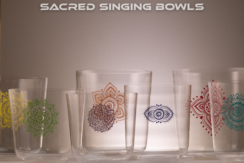 7 Chakra Crystal Singing Bowl Set  | Sacred Singing Bowls