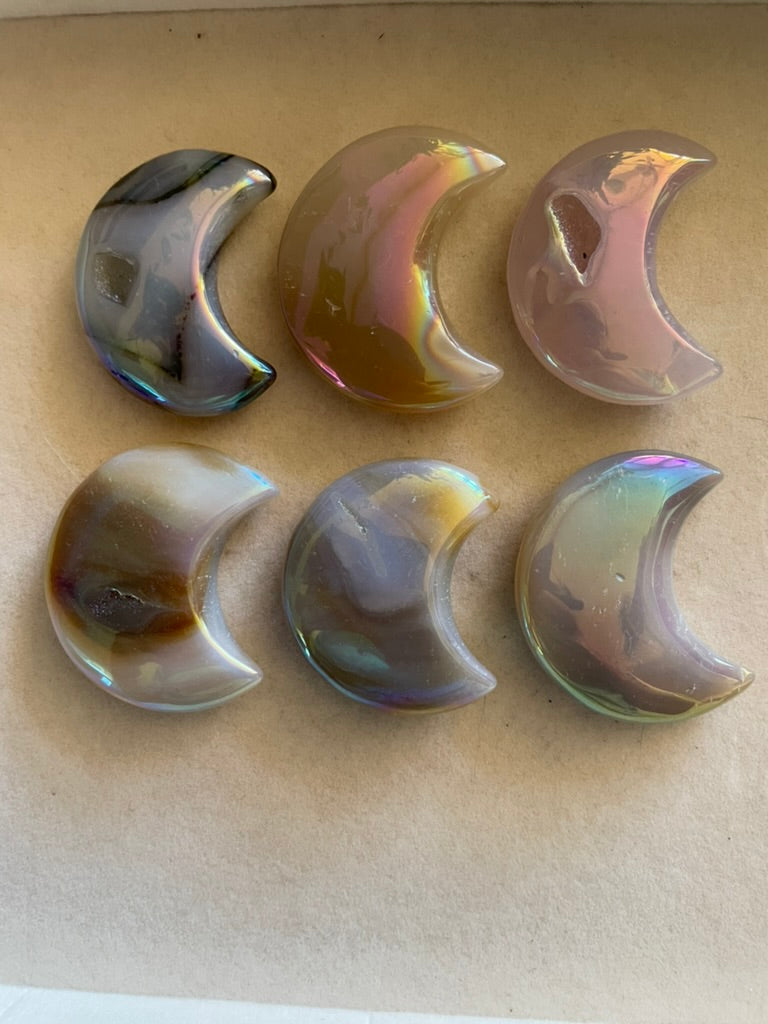 Angel Aura Agate Moons