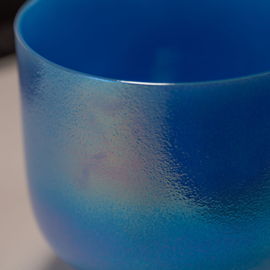 8" D#-25 Father Sky Celestial Frosted Singing Bowl