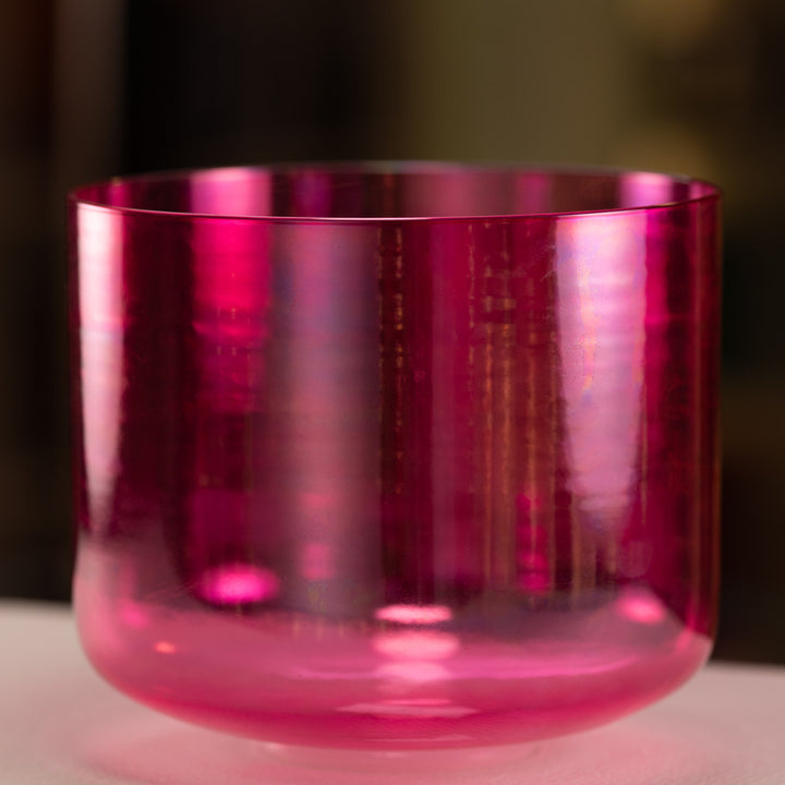 10" E+24 Pink Lotus Crystal Singing Bowl