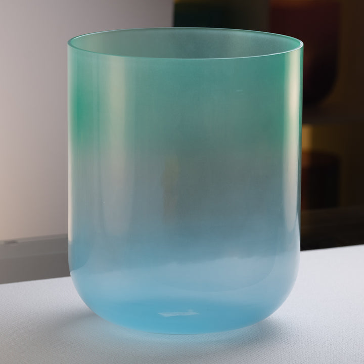 12" E+34 Turquoise Tide Crystal Singing Bowl | TALL