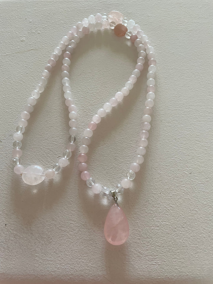 Matte Rose Quartz Mala