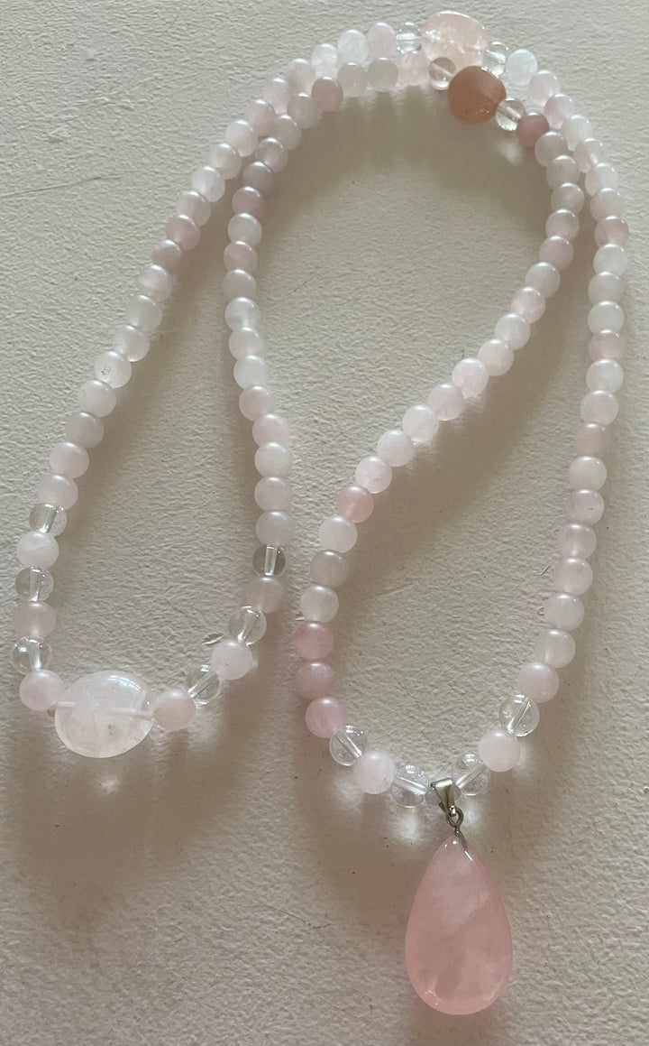 Matte Rose Quartz Mala