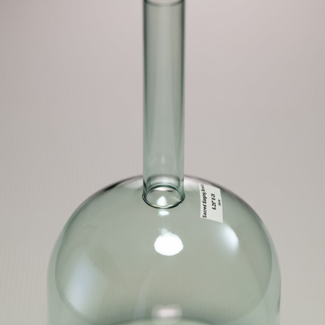6.25" E-26 Sacred Sage Handheld Crystal Singing Bowl