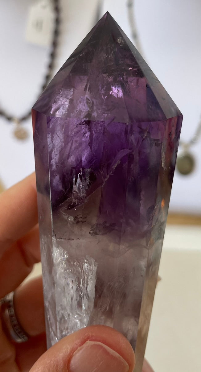 Amethyst Vogel-inspired Wand