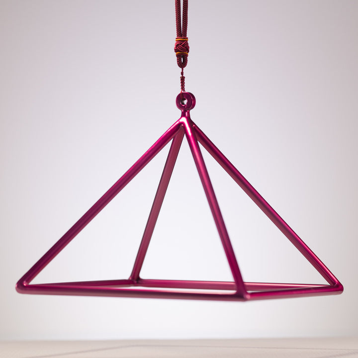 11" Radiant Rose Crystal Singing Pyramid
