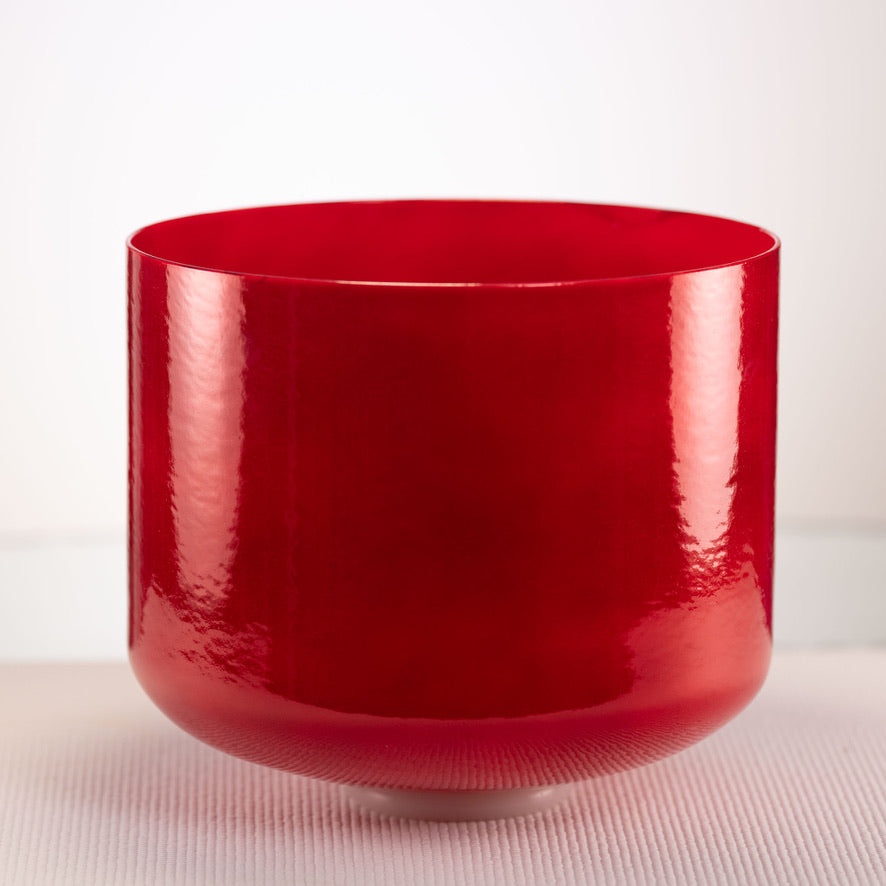 12" C#-42 Crimson Dawn Crystal Singing Bowl