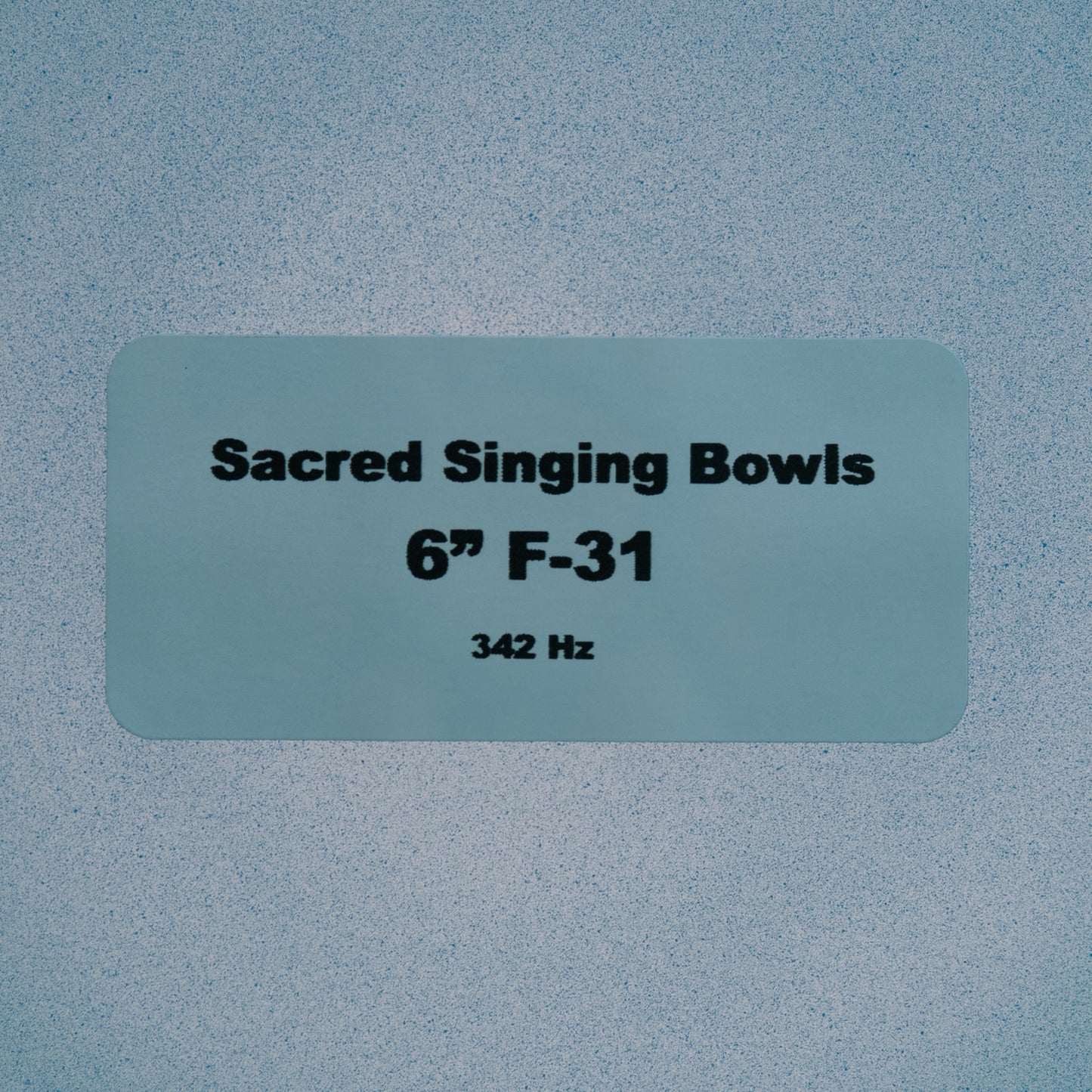 6" F-31 Blue Green Tourmaline Color Crystal Singing Bowl, Sacred Singing Bowls