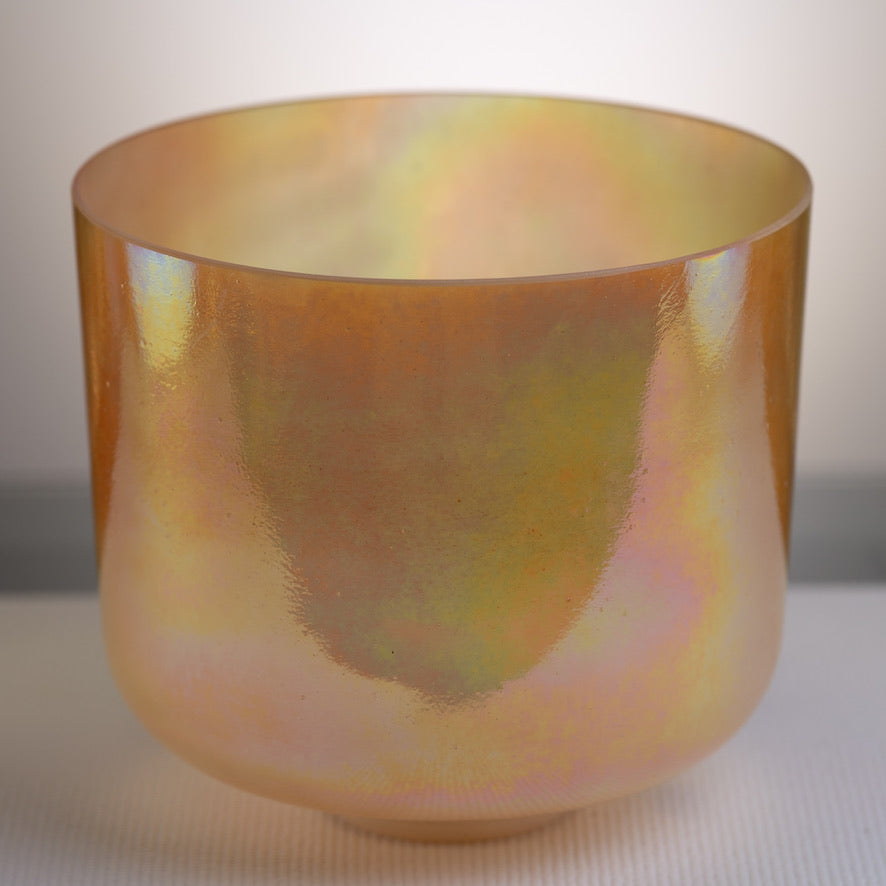 12" A#+5 Carnelian Platinum Crystal Singing Bowl