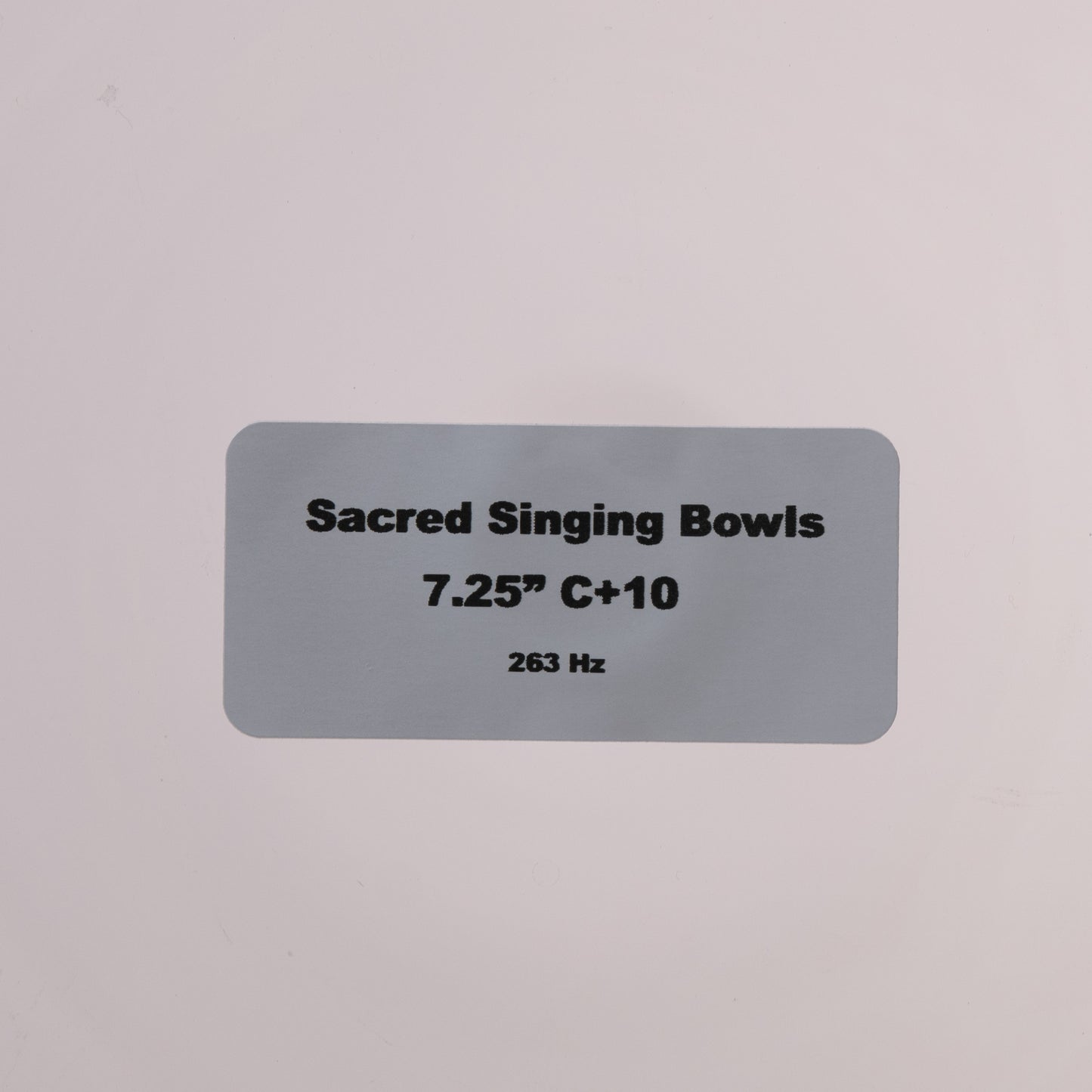 7.25" C+10 Clear Quartz Crystal Singing Bowl, Perfect Pitch, Sacred Singing Bowls