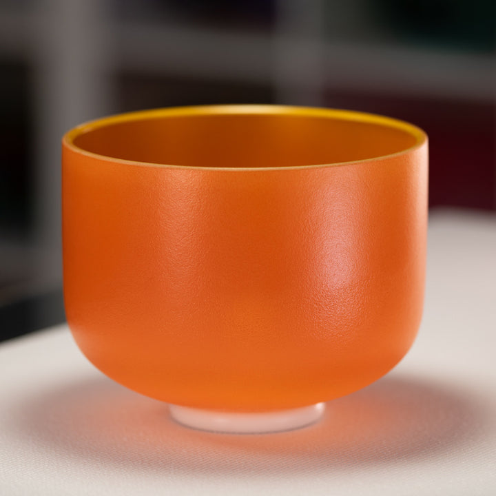 10" B-29 Setting Sun Frosted Crystal Singing Bowl