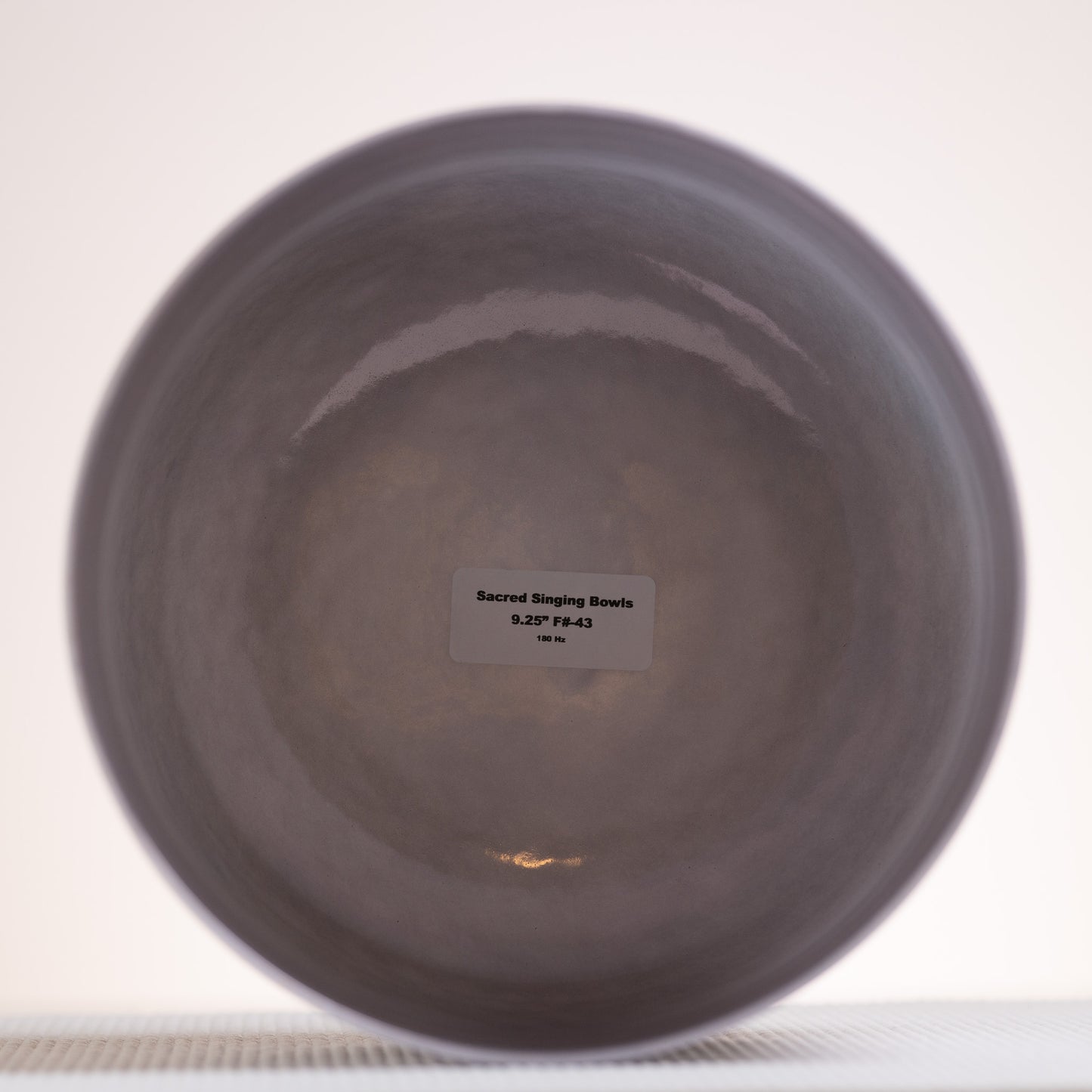 9.25" F#-43 Gray Moonstone Color Singing Bowl, Sacred Singing Bowls