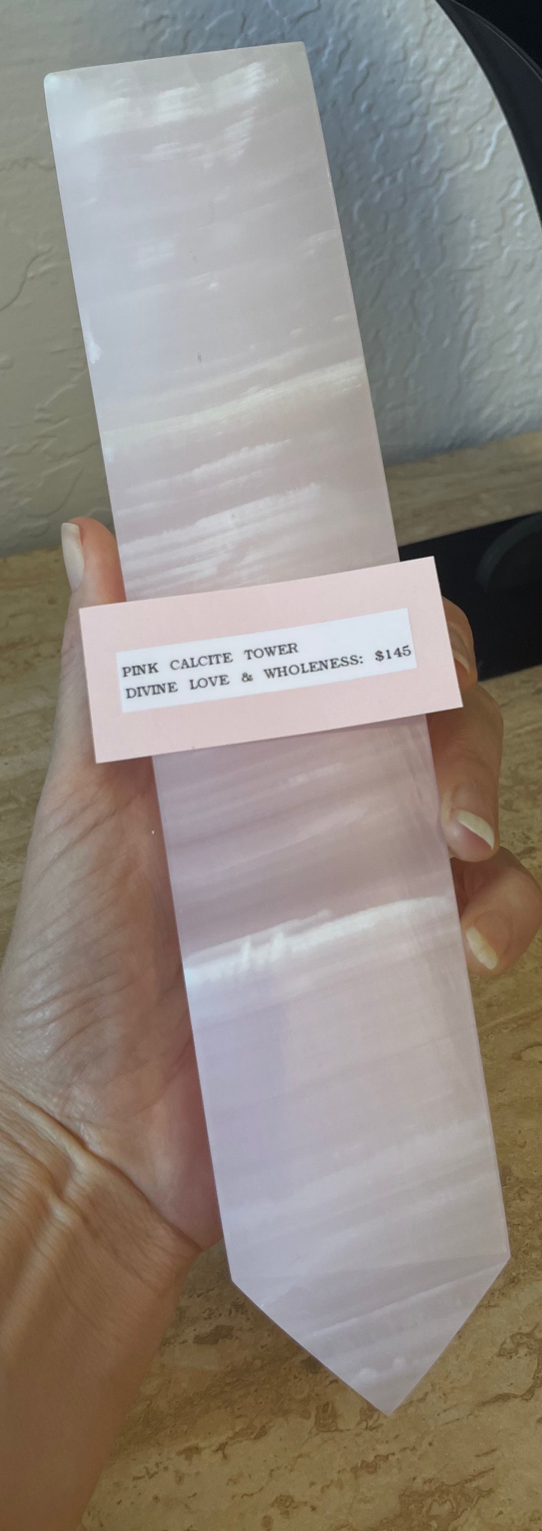Light Pink Calcite Tower