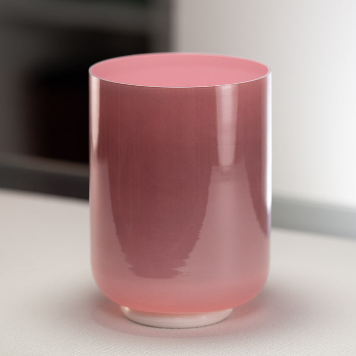 6.75" E-40 Autumn Rose Crystal Singing Bowl, Tall