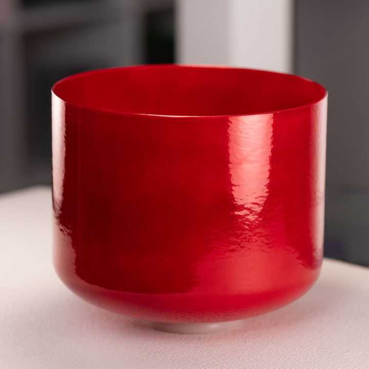 12" C#-42 Crimson Dawn Crystal Singing Bowl