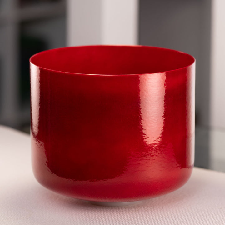 12" G#+7 Crimson Dawn Crystal Singing Bowl, Perfect Pitch