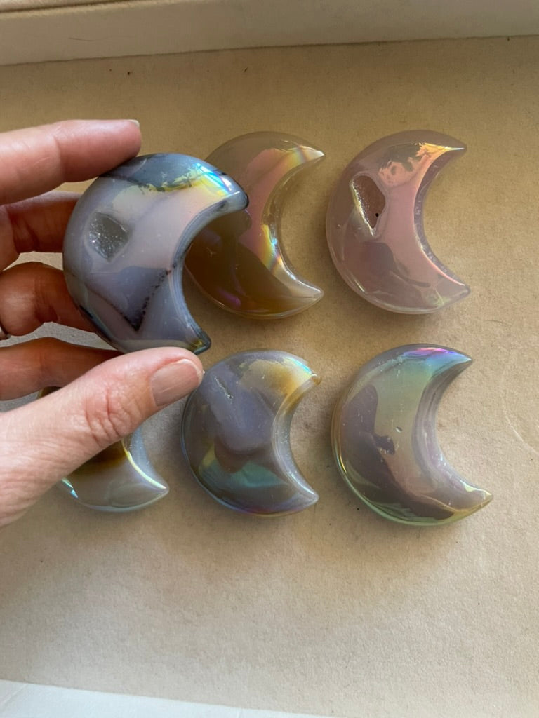 Angel Aura Agate Moons