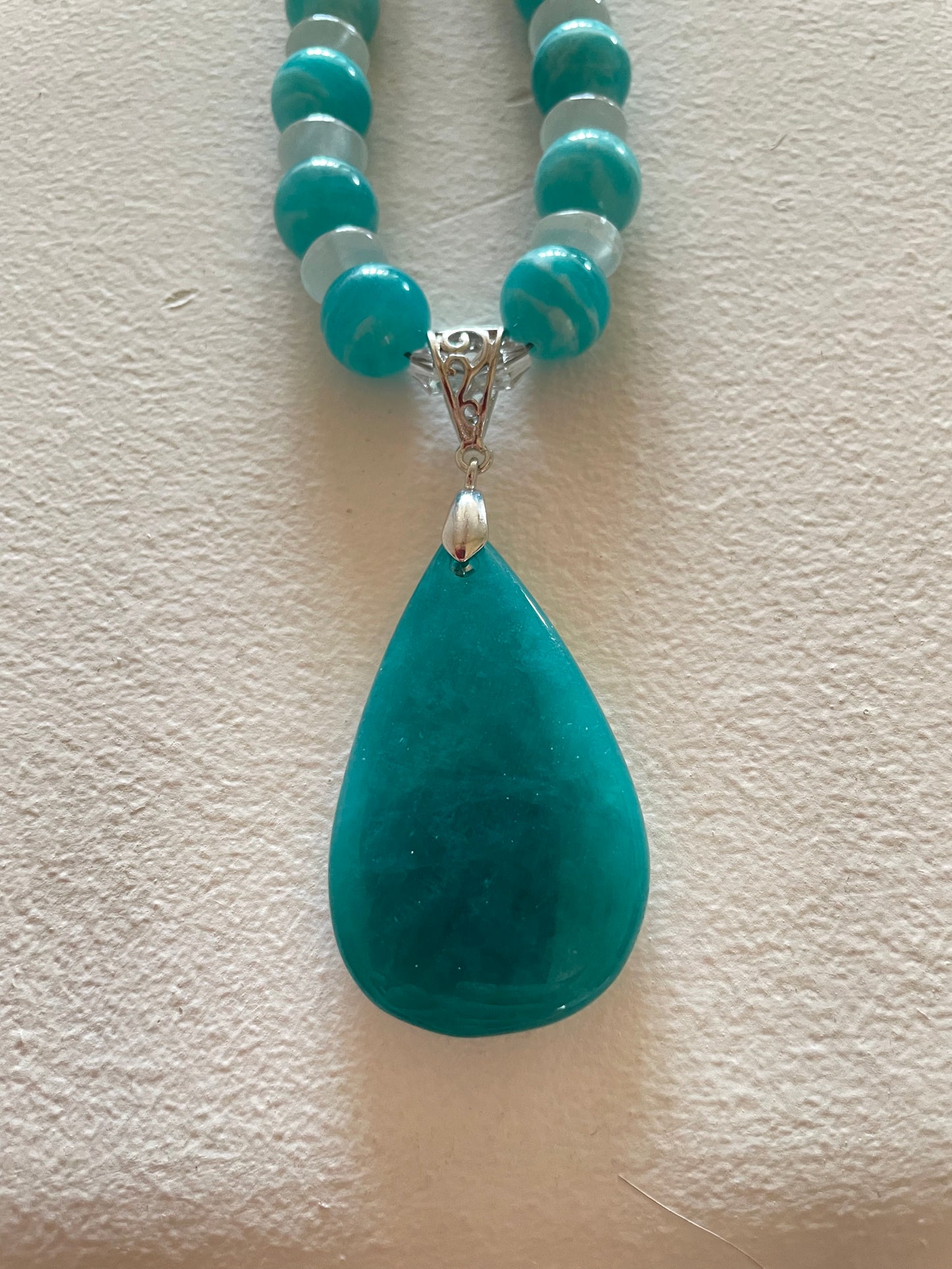 Amazonite & Selenite Necklace