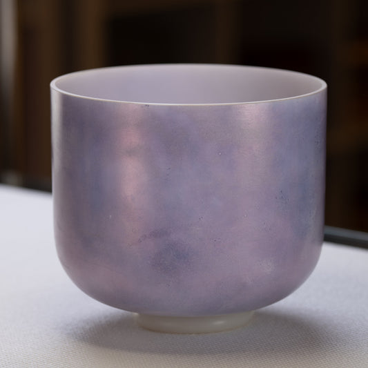 10" C-50 Lavender Sunset Gold Crystal Singing Bowl