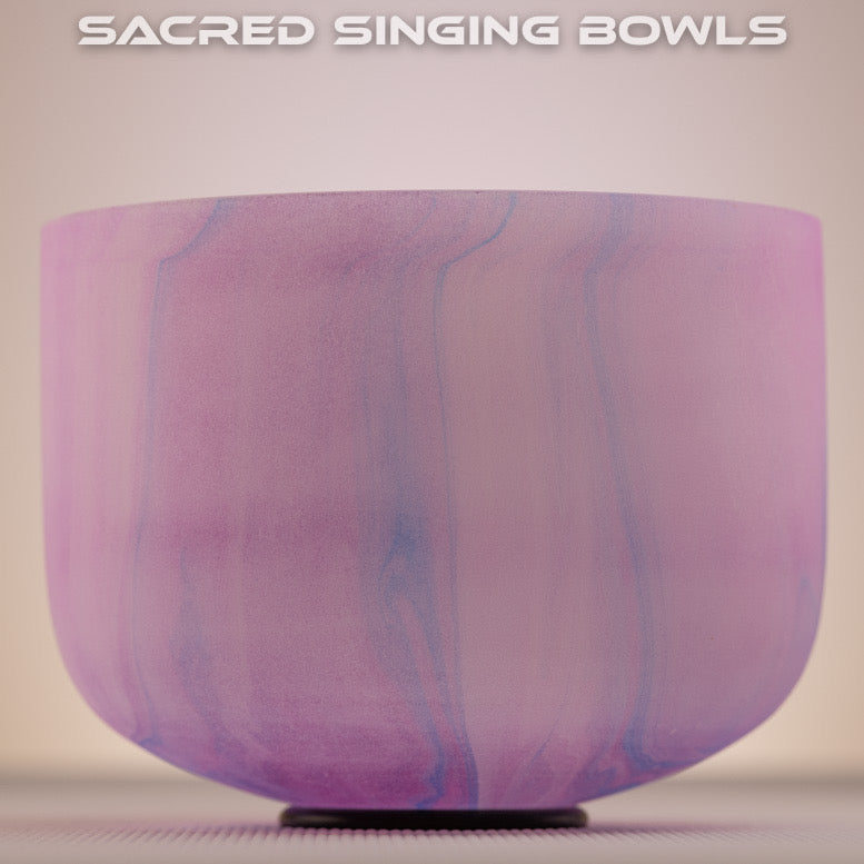 Color Fusion Crystal Singing Bowl Pair