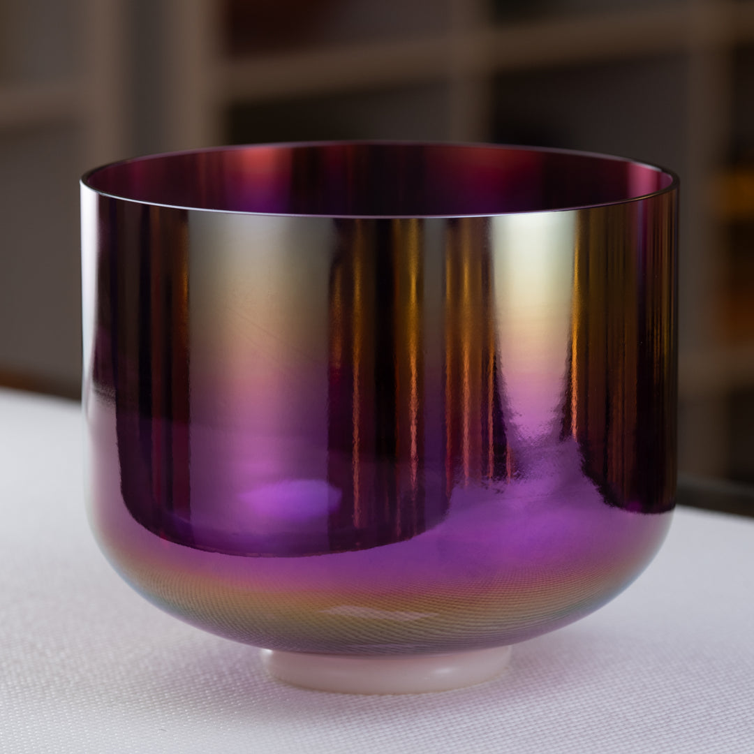 10" A-32 Amethyst & Prismatic Singing Bowl