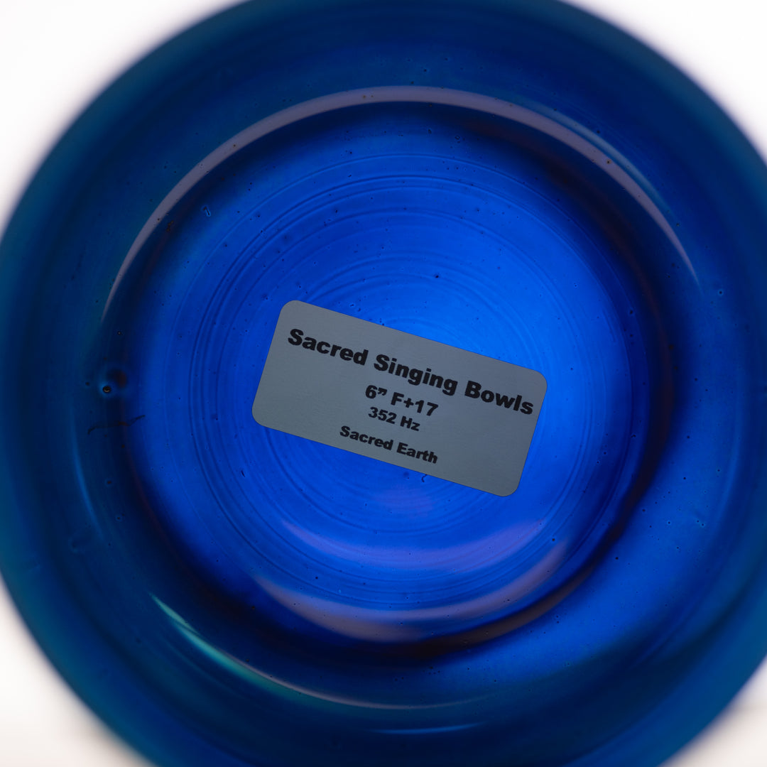 6" F+17 Sacred Earth Crystal Singing Bowl
