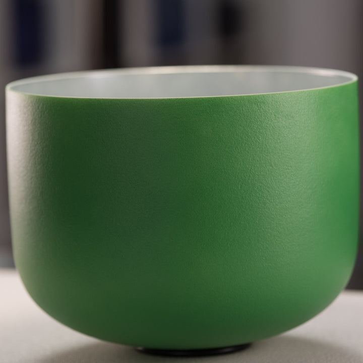 12" G+3 Frosted Sacred Sage Crystal Singing Bowl