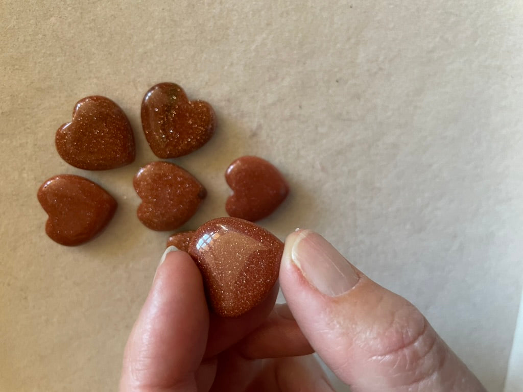 Small Goldstone Hearts