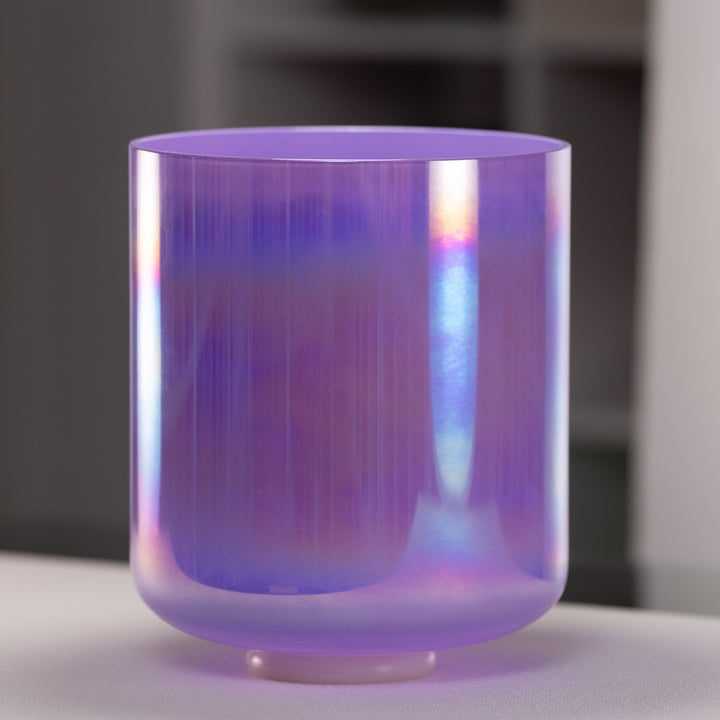 Purple Crystal Singing Bowl for Sound Healing rituals from Sacred Singing Bowls