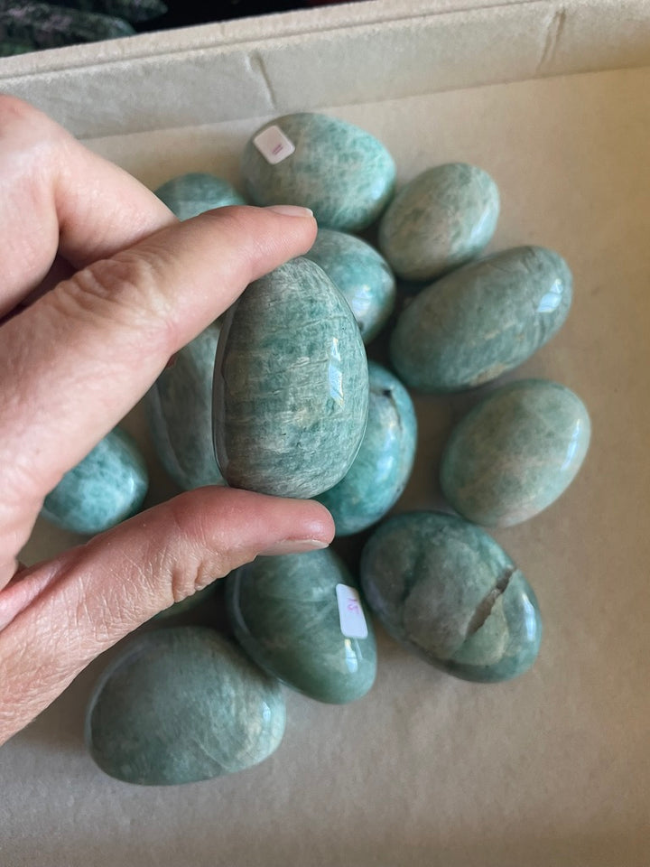 Amazonite Oblong Palm Stones