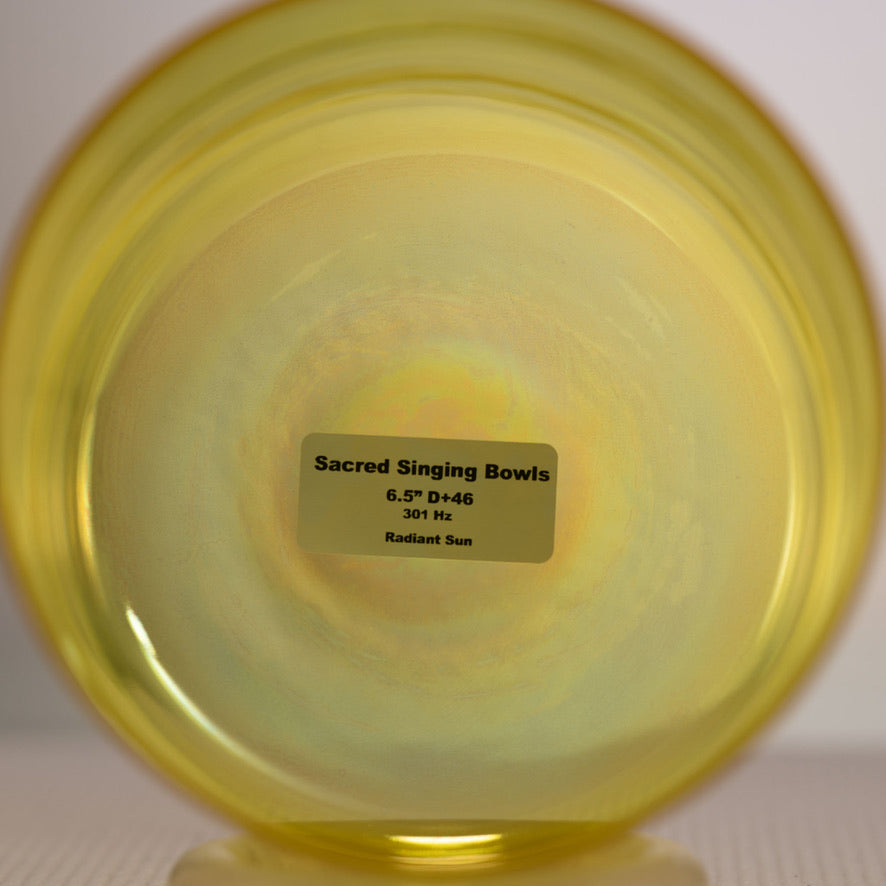 6.5" D+46 Radiant Sun Crystal Singing Bowl