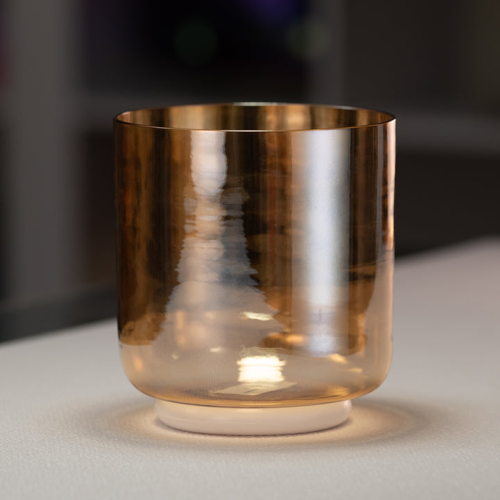 6" D#+38 Morning Sun Crystal Singing Bowl