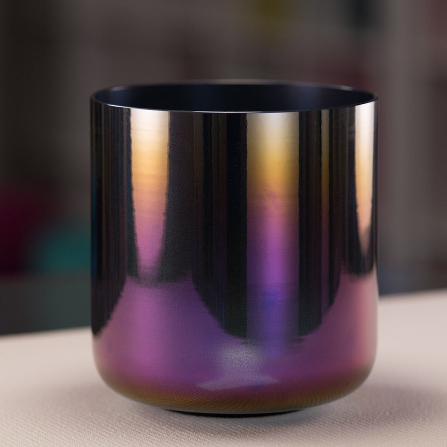 7.5" D-26 Midnight Magic Crystal Singing Bowl