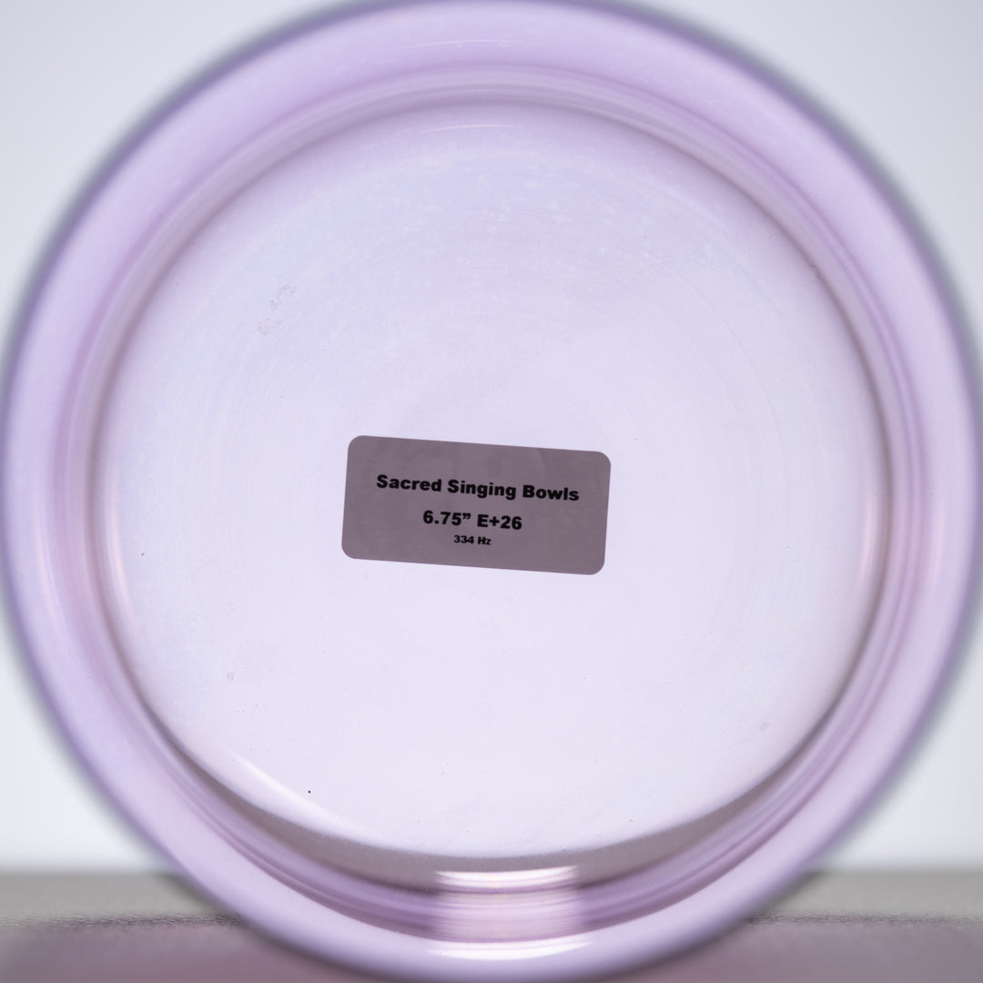 6.75" E+26 Lilac Blossom Crystal Singing Bowl