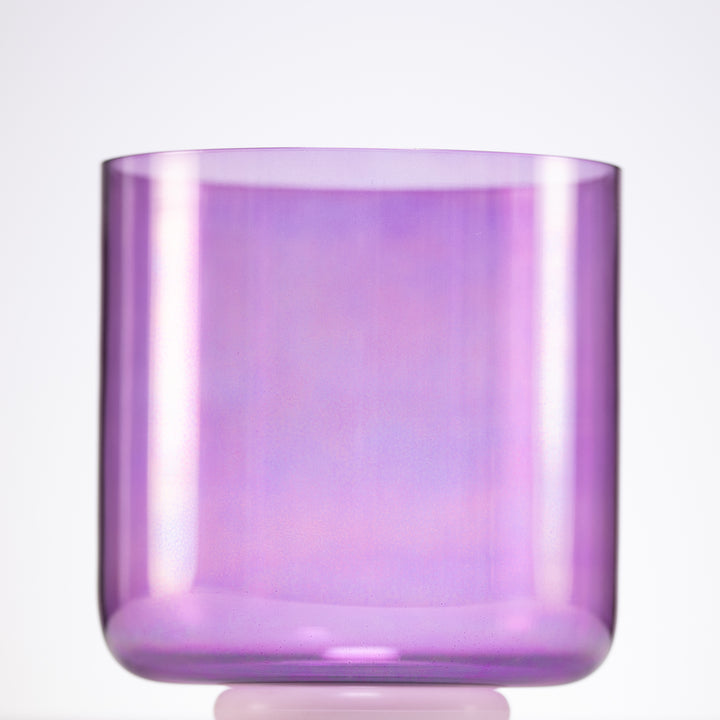 7.5" C#-9 Lavender Lotus Crystal Singing Bowl, Perfect Pitch