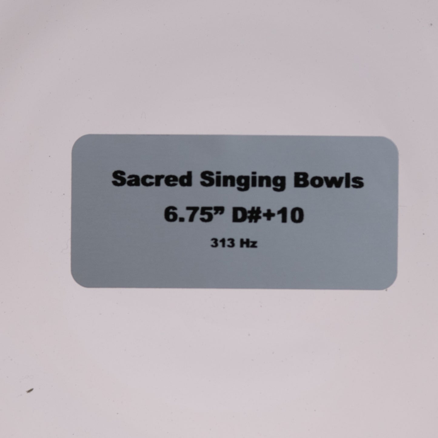 6.75" D#+10 Clear Quartz Crystal Singing Bowl, Perfect Pitch, Sacred Singing Bowls