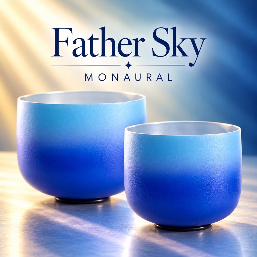 Father Sky Monaural Singing Bowl Pair