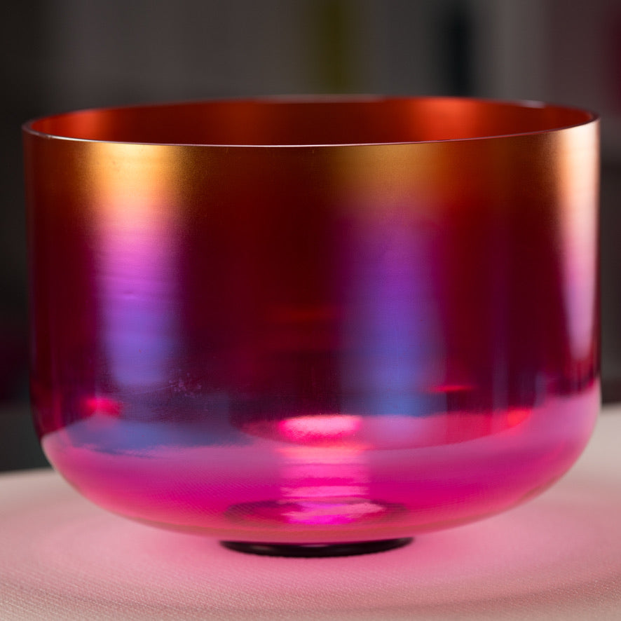 12" F-13 Harmonic Sunrise Crystal Singing Bowl
