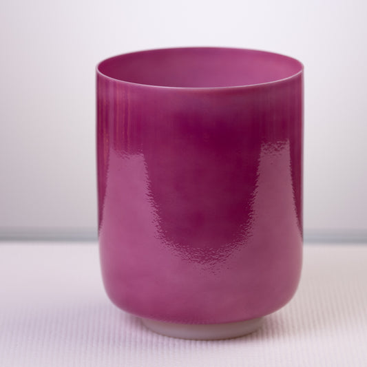 7" A#-5 Magenta Manifestation Crystal Singing Bowl, Perfect Pitch, Sacred Singing Bowls