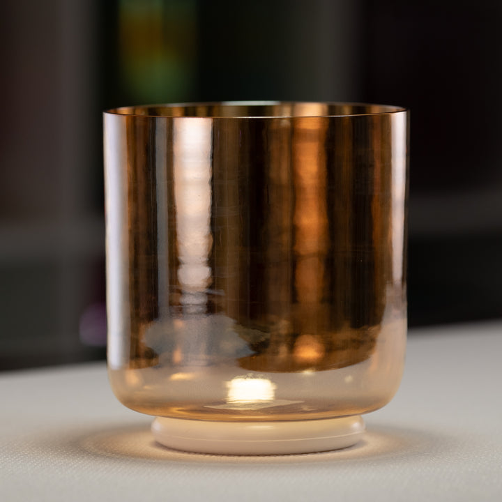 6" D#+38 Morning Sun Crystal Singing Bowl