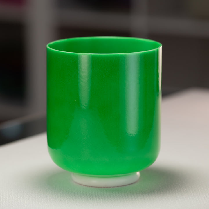 7" D+25 Emerald Heart Crystal Singing Bowl