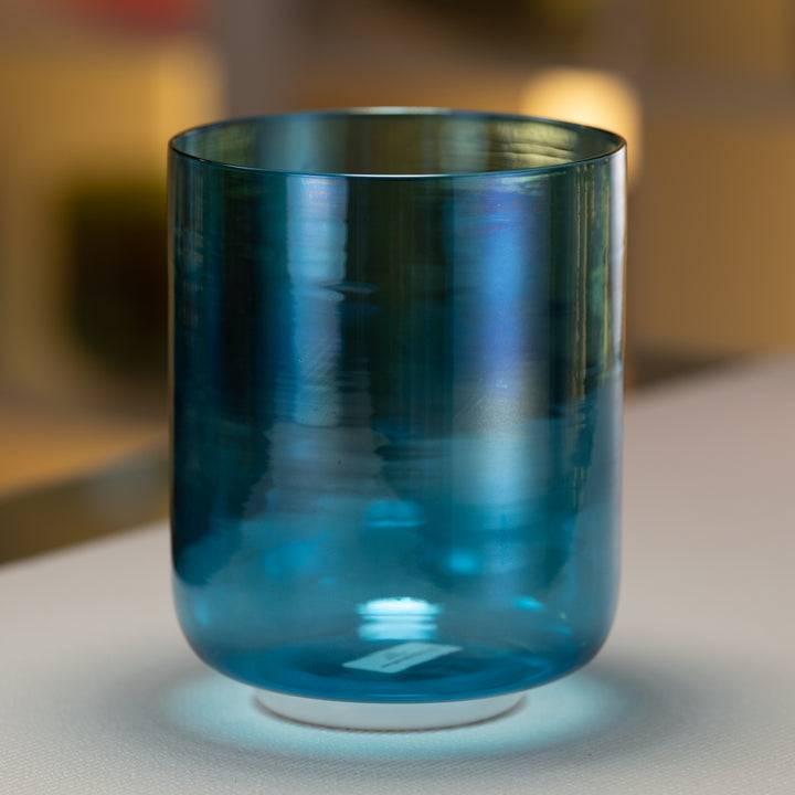 7" D-29 Caribbean Blue Crystal Singing Bowl