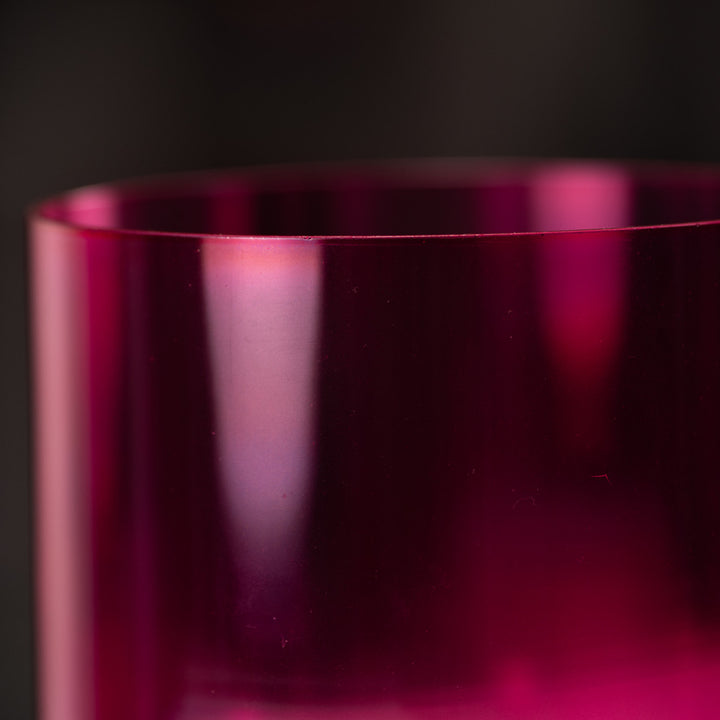 6" F#-46 Pink Lotus Crystal Singing Bowl