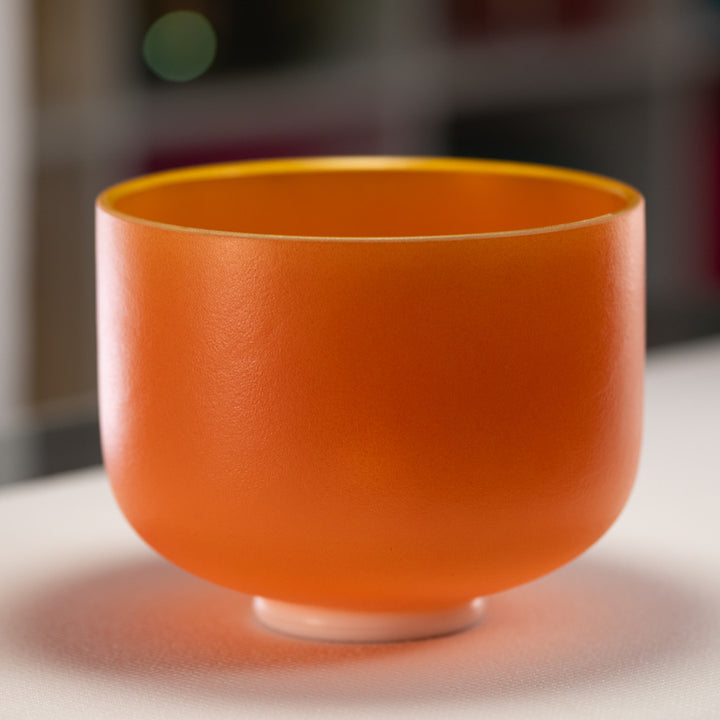 10" B-29 Setting Sun Frosted Crystal Singing Bowl