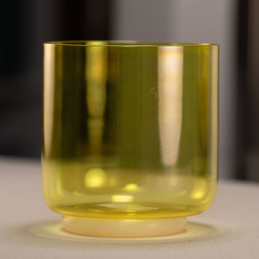 6" E+10 Radiant Sun Crystal Singing Bowl, Perfect Pitch