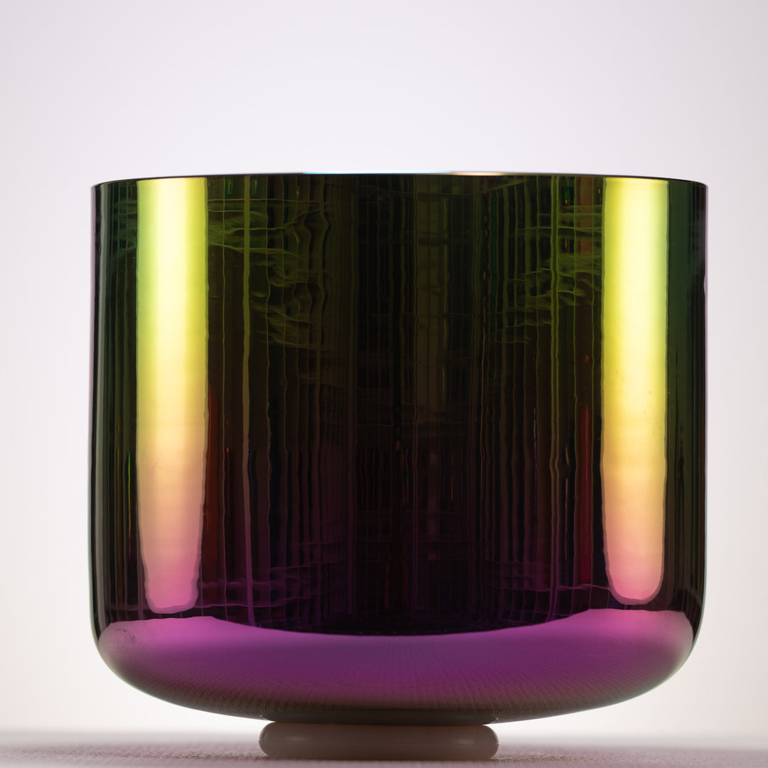 11" D+42 Celestial Rainbow Crystal Singing Bowl
