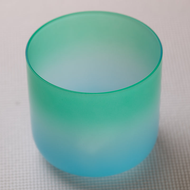 Turquoise Tide singing bowl close up