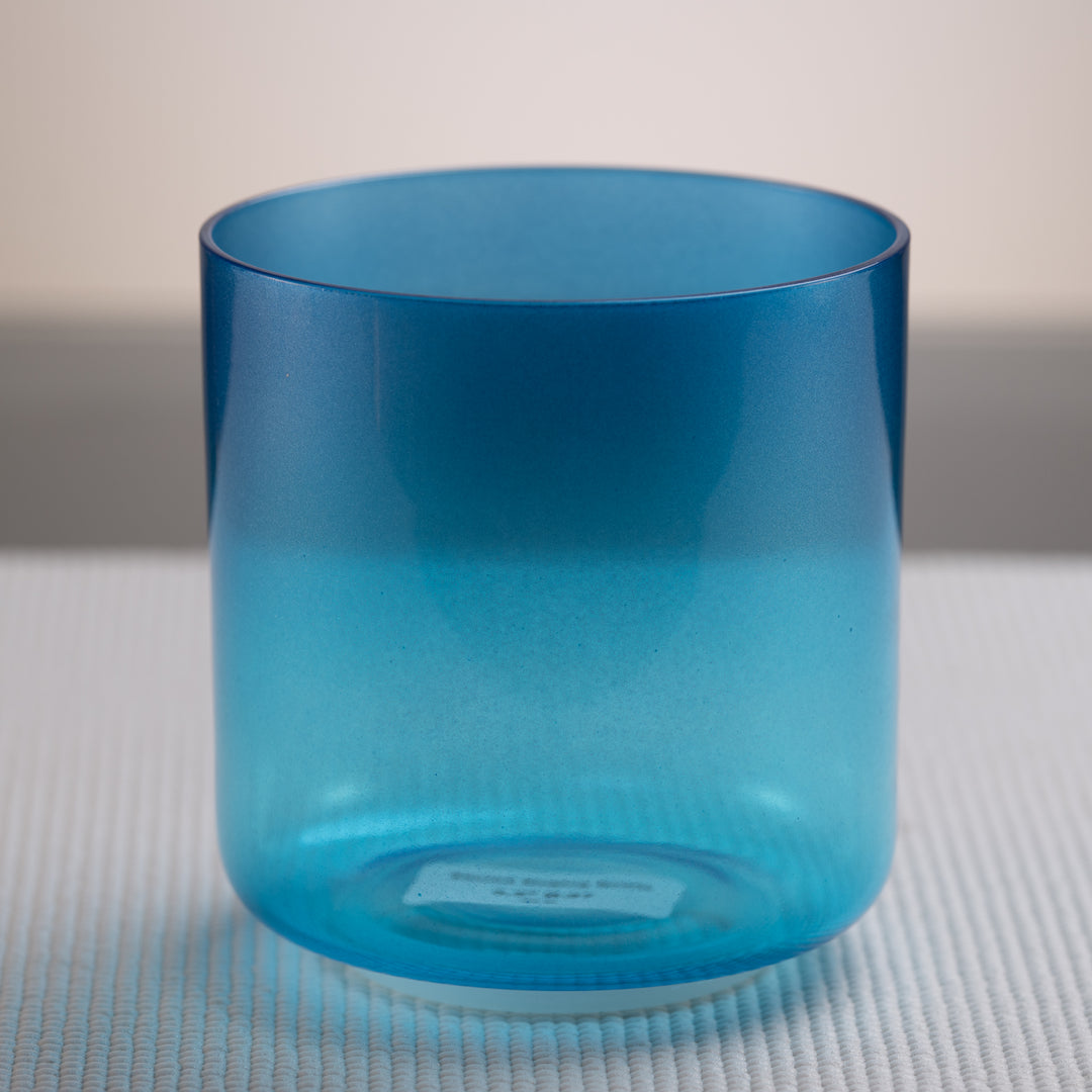 Blue crown chakra singing bowl