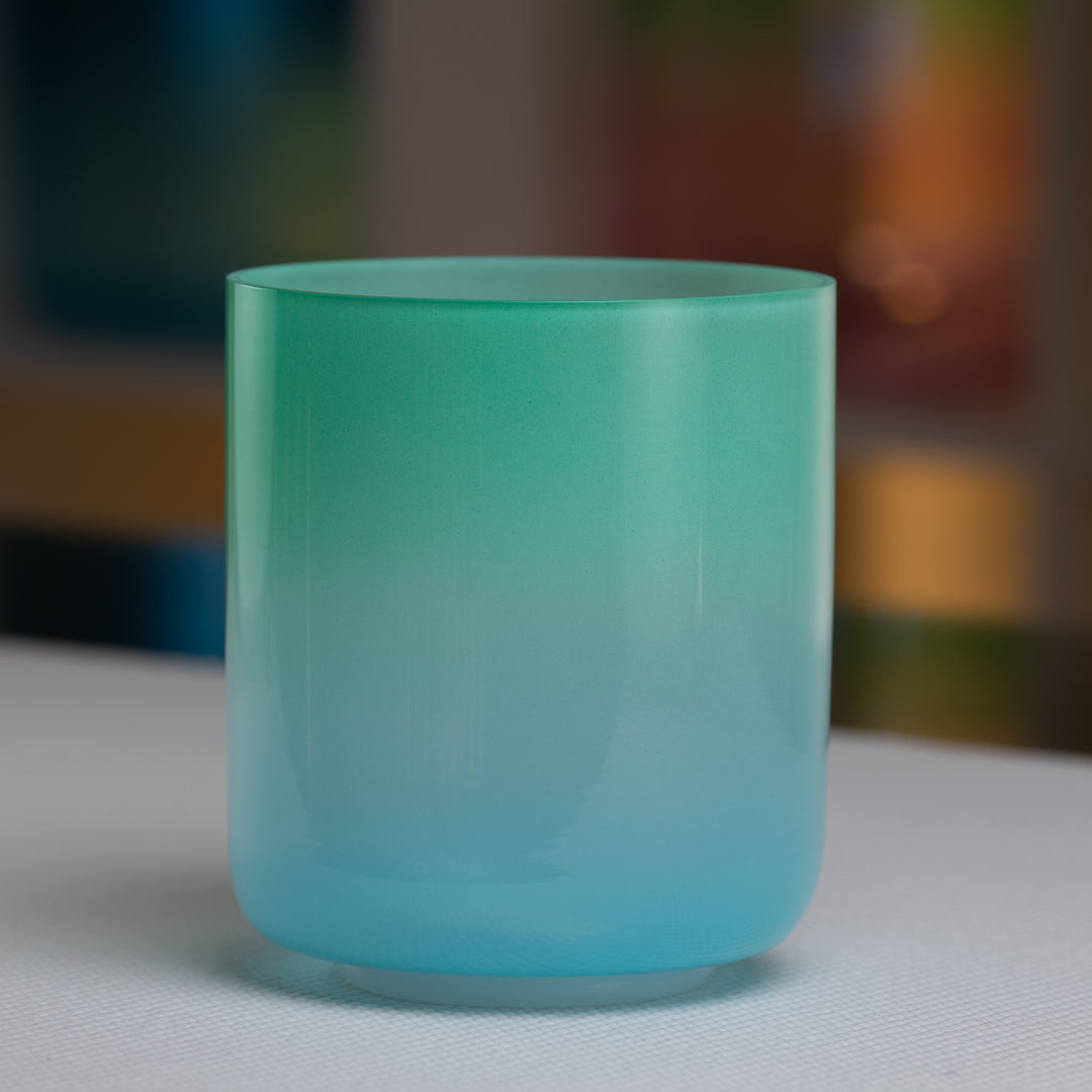 5.75" B-17 Turquoise Tide Crystal Singing Bowl from Sacred Singing Bowls™