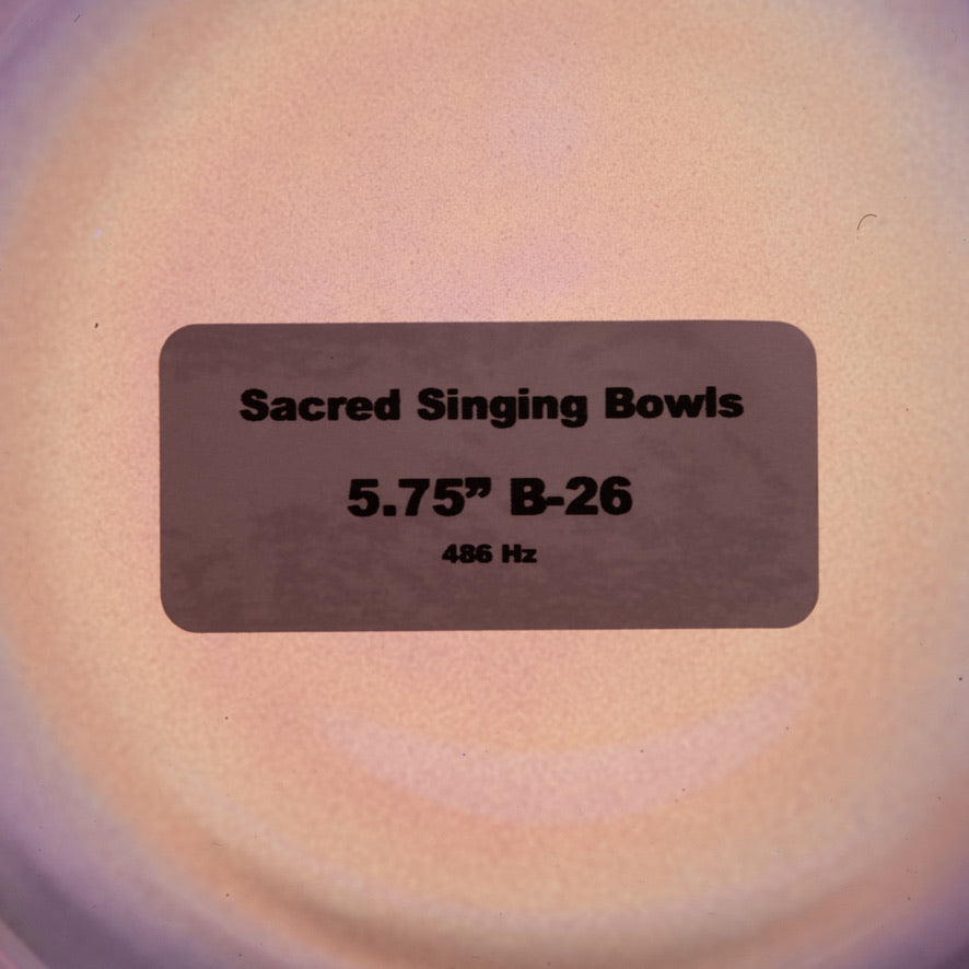 Sacred Singing Bowls™ product label